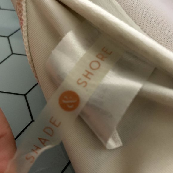 Shade & Shore Bikini Top 38D Hawaiian Tropical Lemon Print Underwire Pushup - Picture 8 of 10